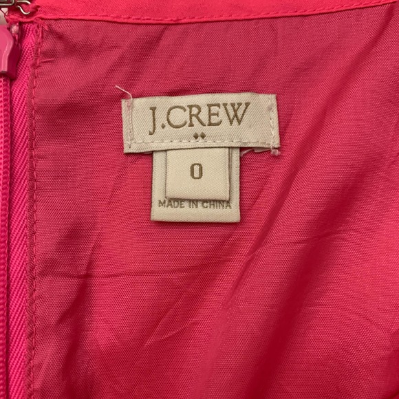 J.CREW Hot Pink Spaghetti Strap Mini Dress 0 - Picture 6 of 11